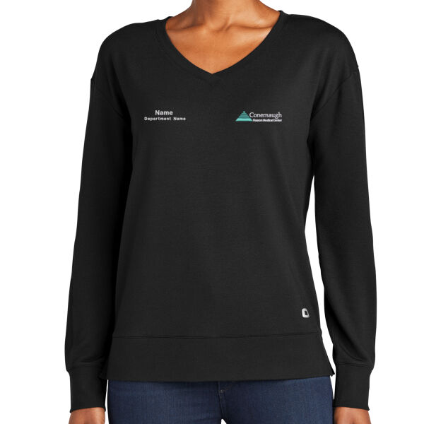 EMB_P - Ladies Luuma Flex Long Sleeve V Neck Thumbnail