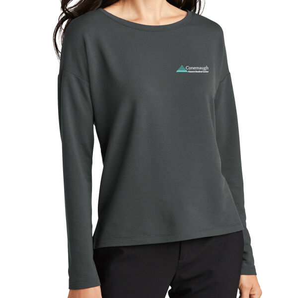 EMB - Women's Stretch Drop Shoulder Pullover Thumbnail