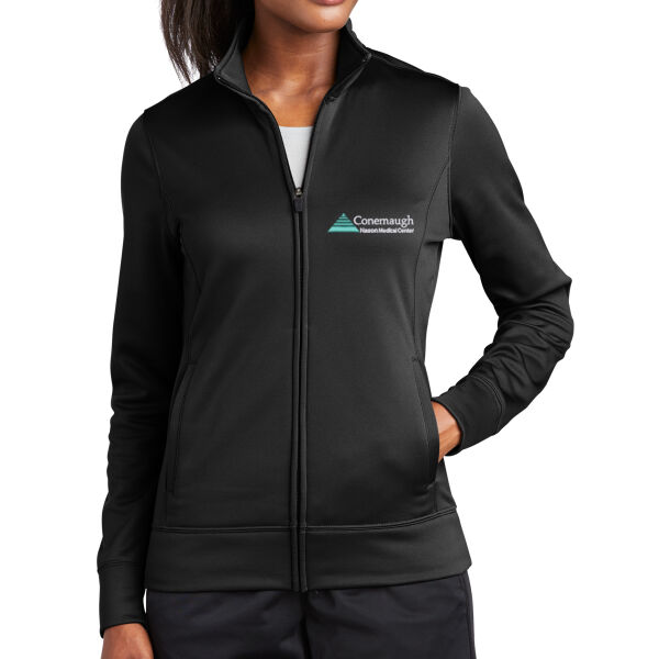 EMB - Ladies Sport Wick ® Fleece Full Zip Jacket Thumbnail